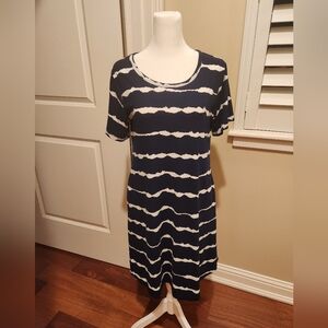 Wneedu Women's Summer Casual T shirt Swing Dress w/pockets